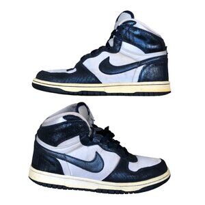 2010 Nike Dunk Big High 'Metallic Silver Navy' Size 8